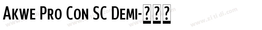 Akwe Pro Con SC Demi字体转换